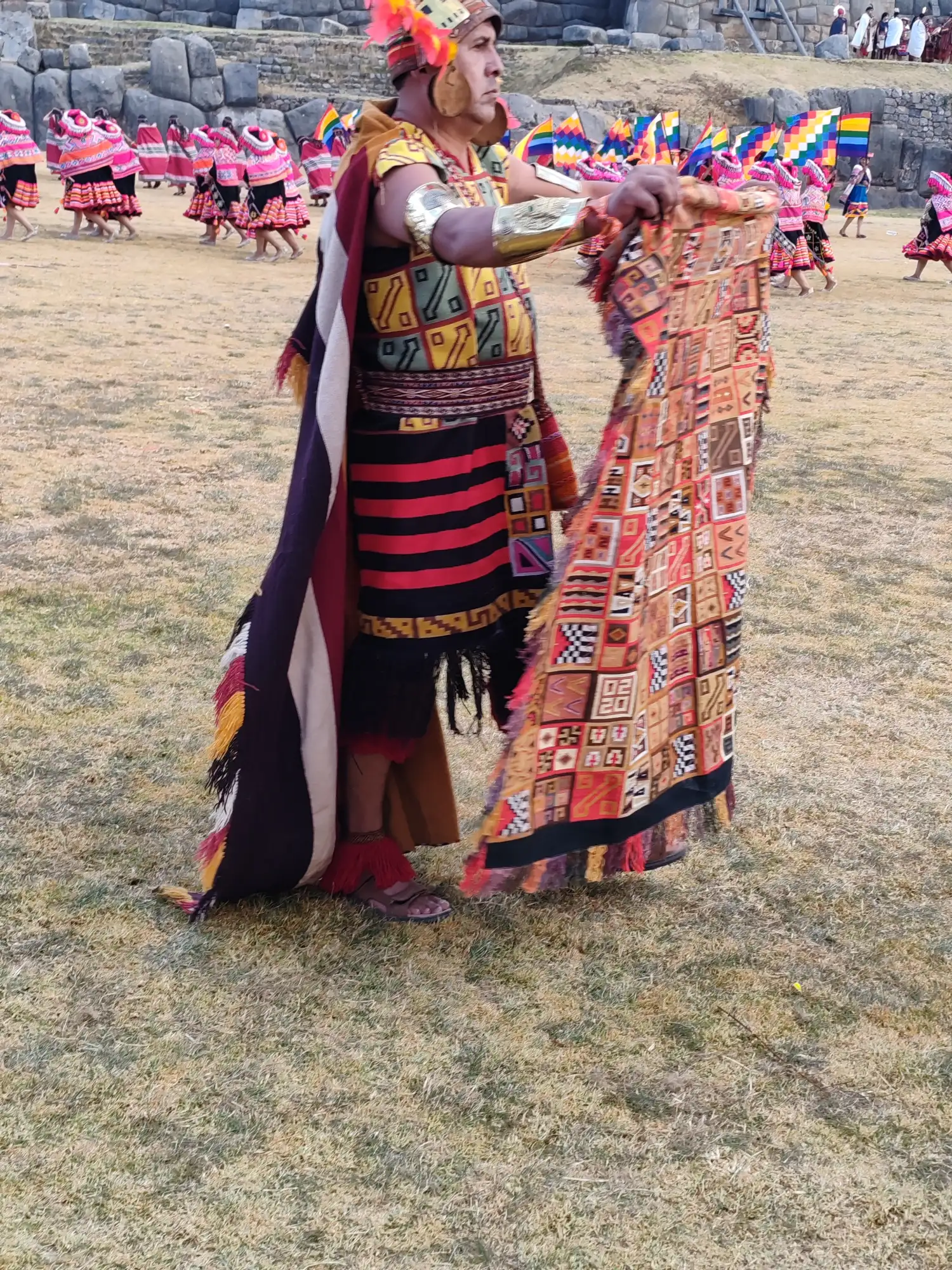 Ceremonial dress at the Inti Raymi festival in Cusco