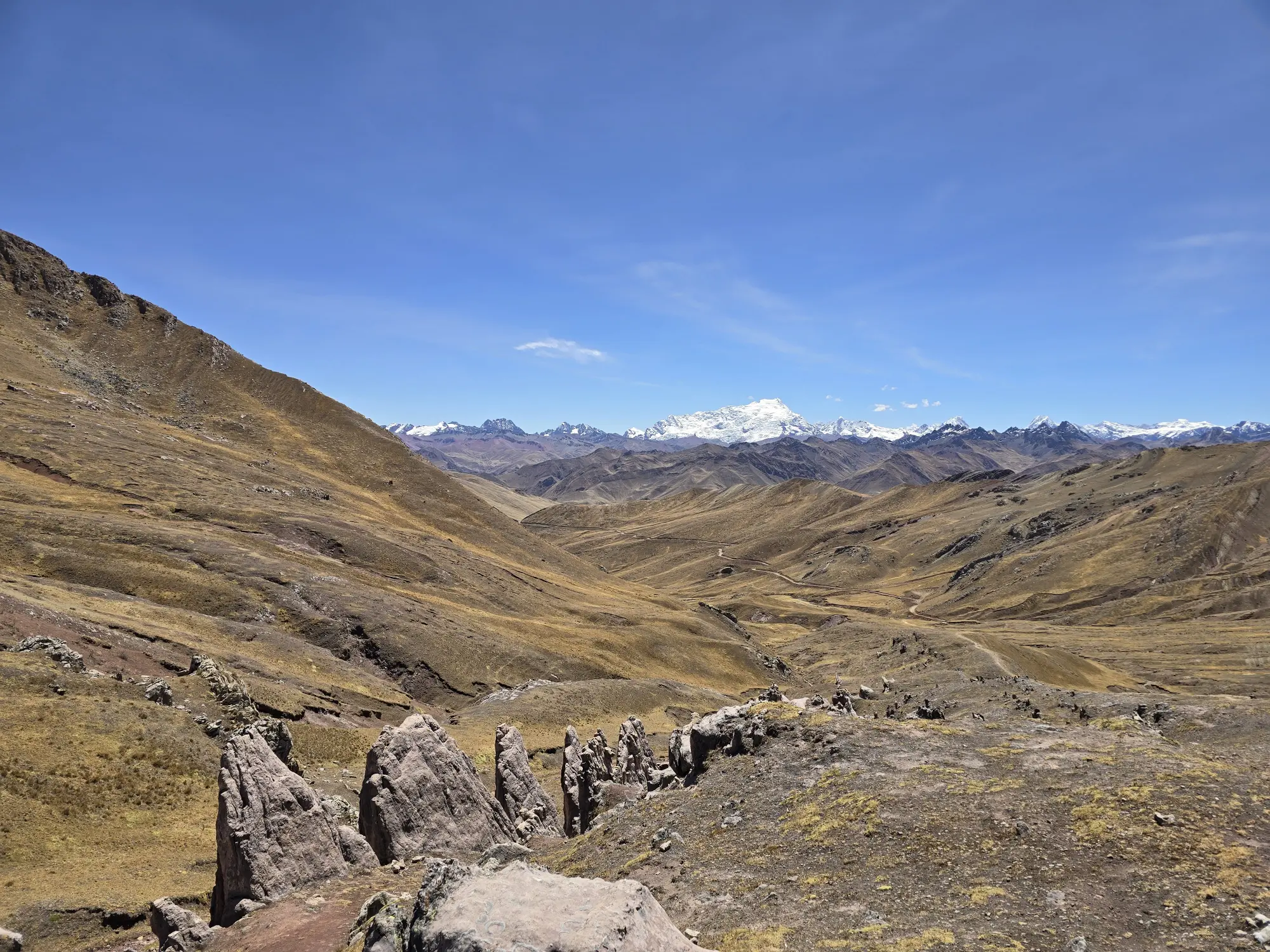 The sacred Vilcanota mountain range